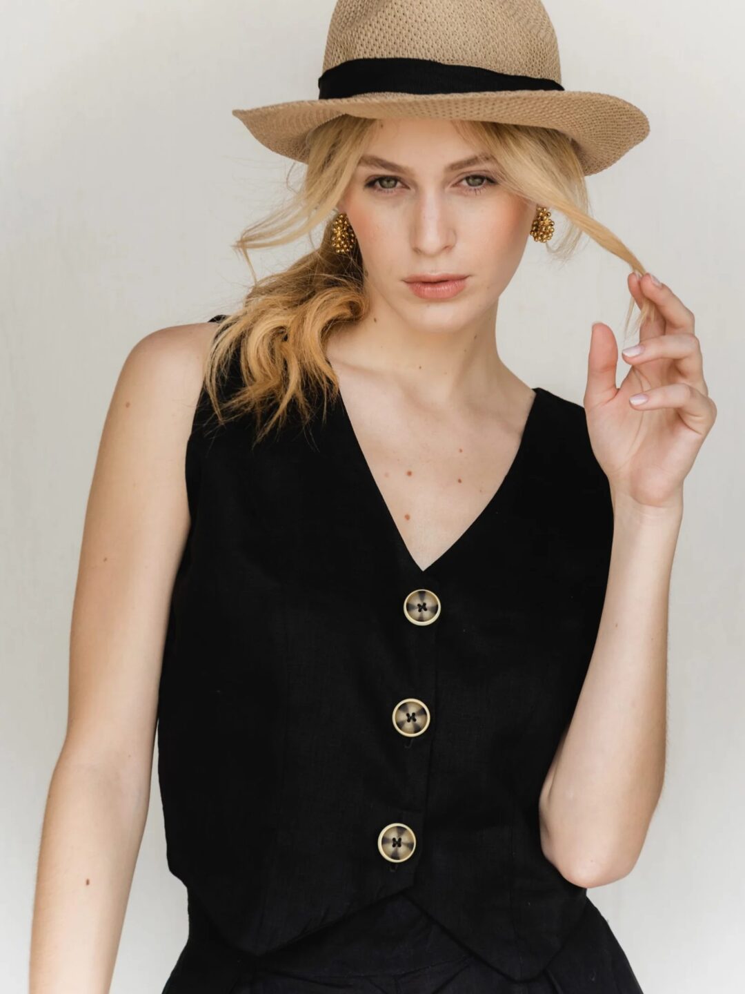 Blusa Sublime Linen Vest - Image 2